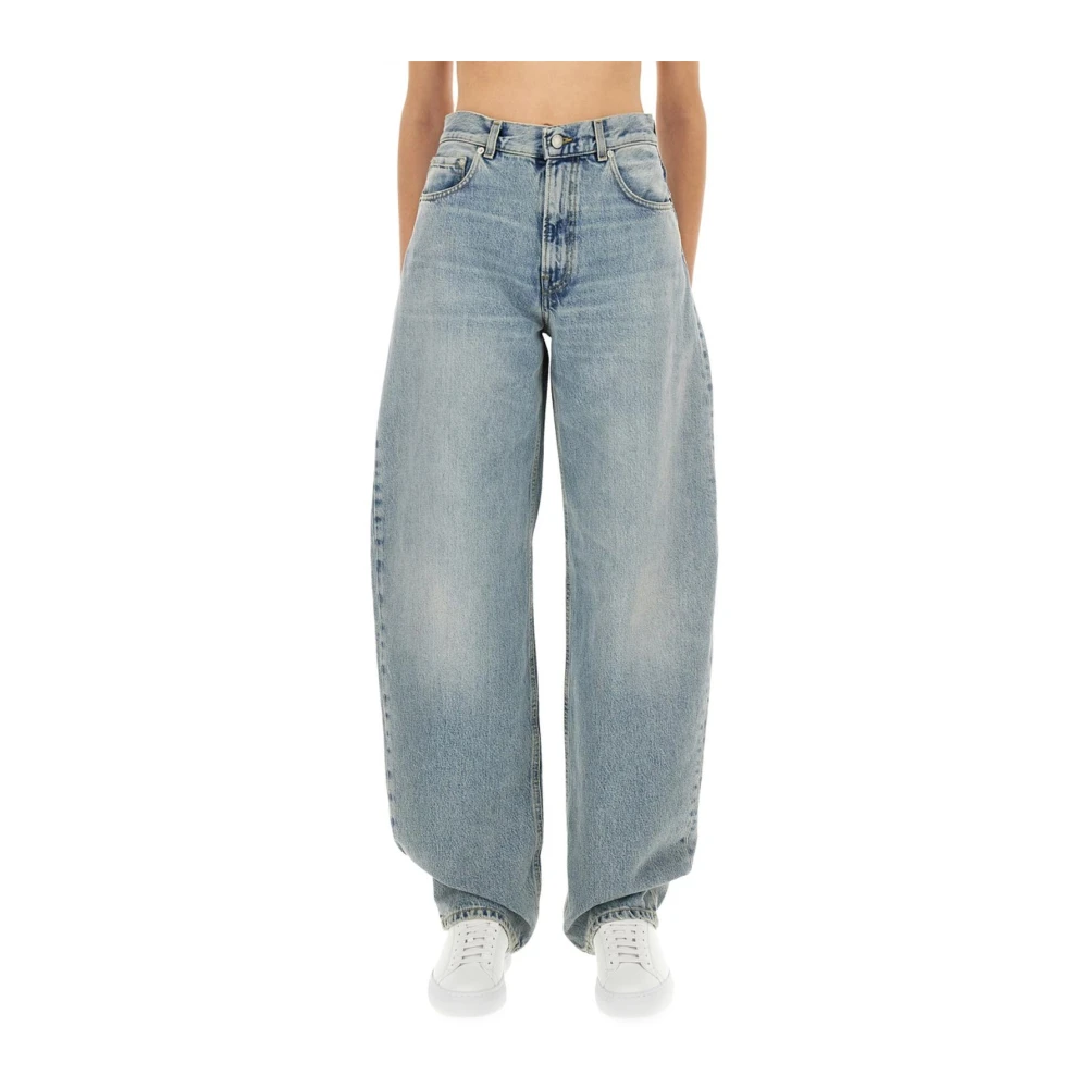 Haikure Blue Wide Leg Jeans - Female - Loose Fit Jeans - W25 - Jeans