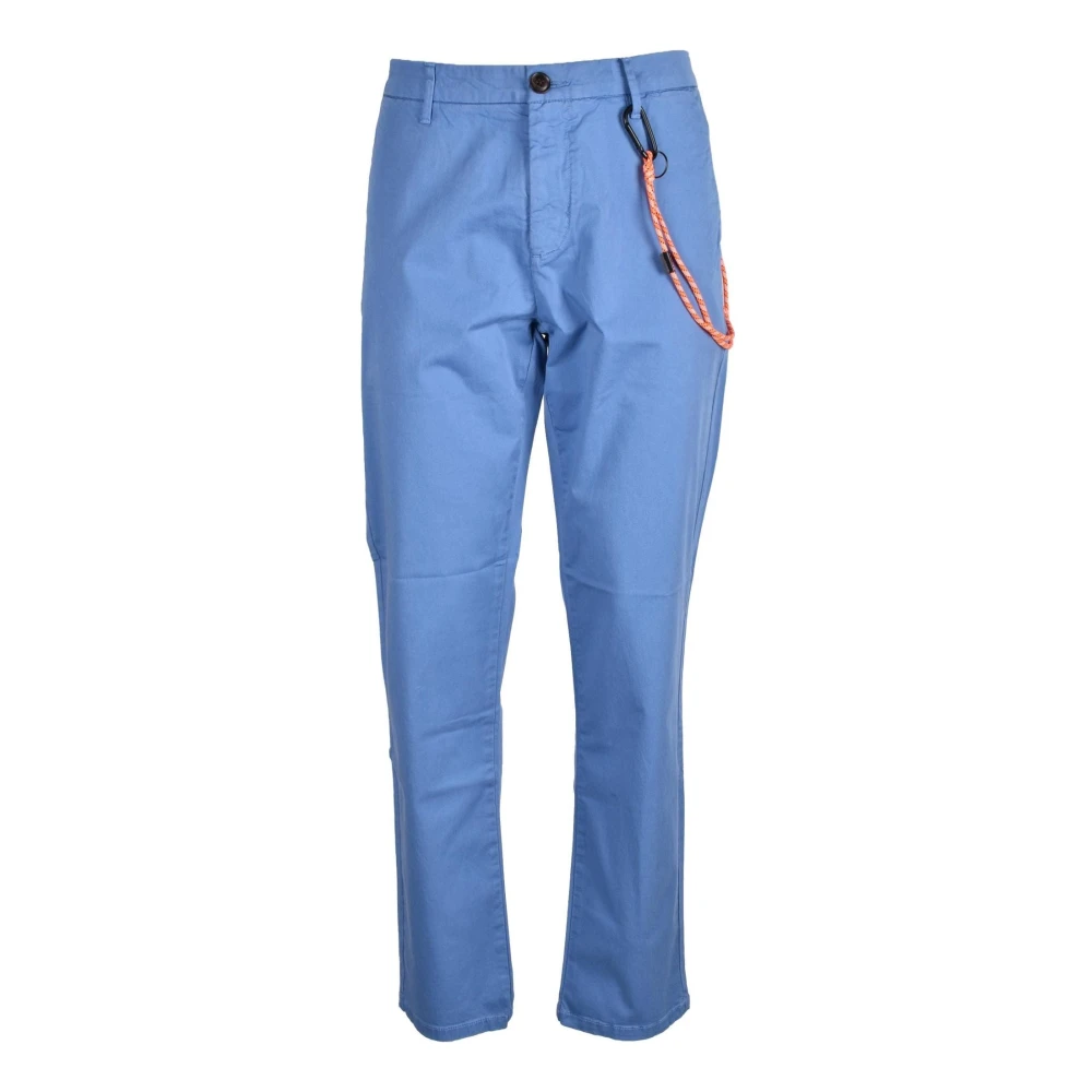 Sun68 Katoen Elastaan Broek Blue Heren
