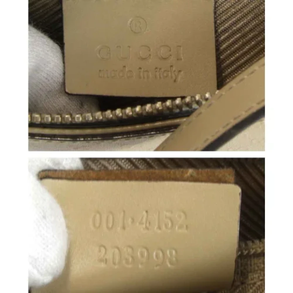 Gucci Vintage Pre-owned Leather gucci-bags Beige Dames