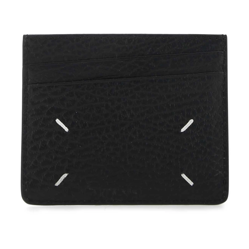 Maison Margiela Leather Card Case - Male - Wallets & Cardholders - Black - One Size - Accessories - Image 2