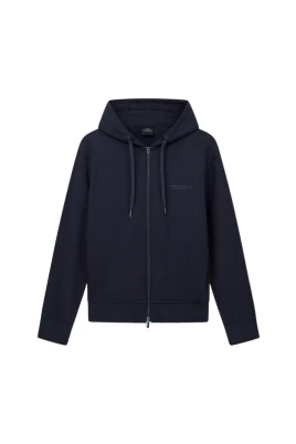 Zip-up Hoodie med logotryck
