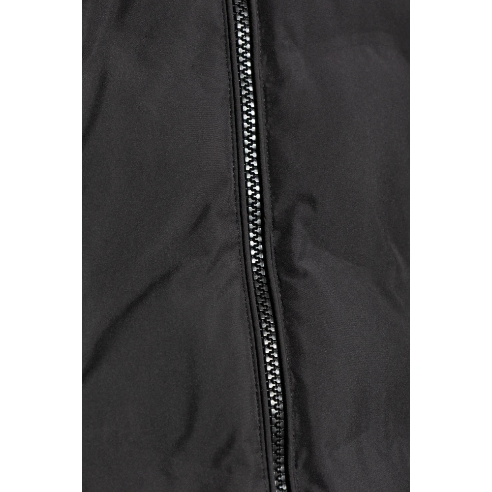 Emporio Armani Omkeerbare gewatteerde jas Black Dames