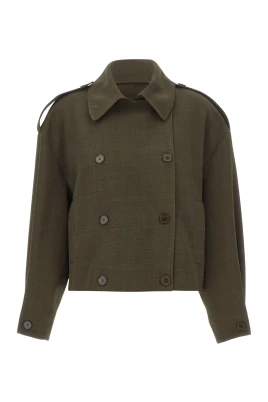 Cropped Trenchjacka