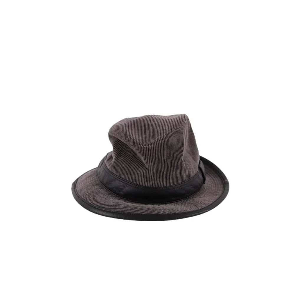 Hermès Vintage Pre-owned Polyester hats Gray Dames