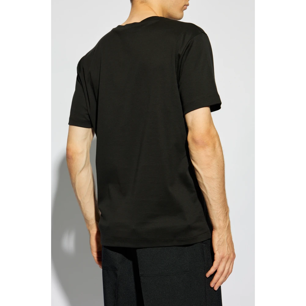 Giorgio Armani T-shirt met logo Black Heren