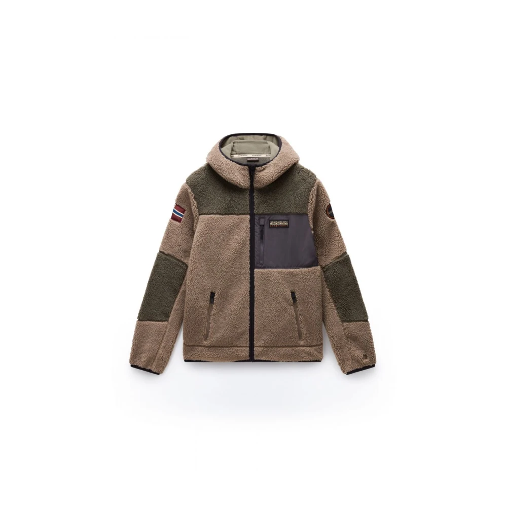 Napapijri Men's Multicolor Fleece Jackets, 3XL, Fleece Jackets