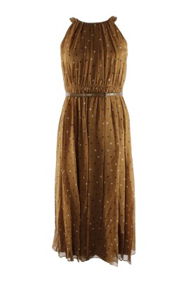 silk-brown-dress-volta-model