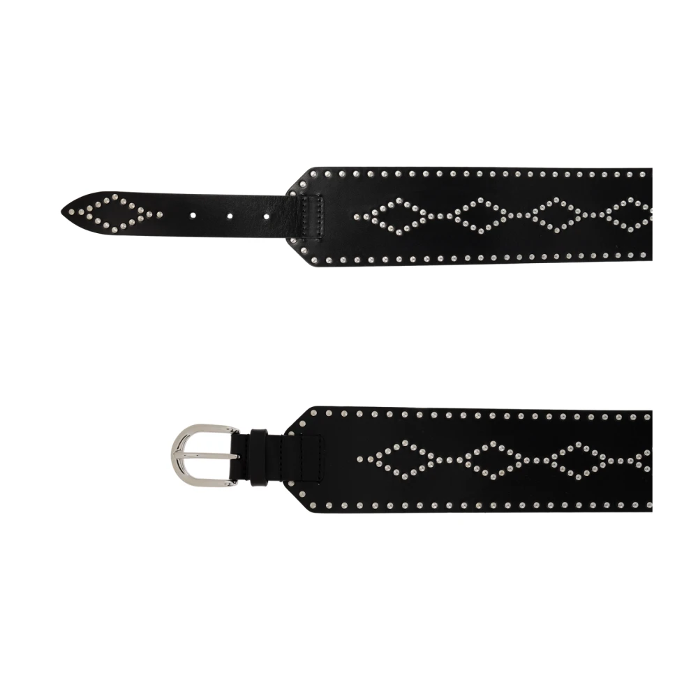 Isabel marant Leren riem `Lucie` Black Dames