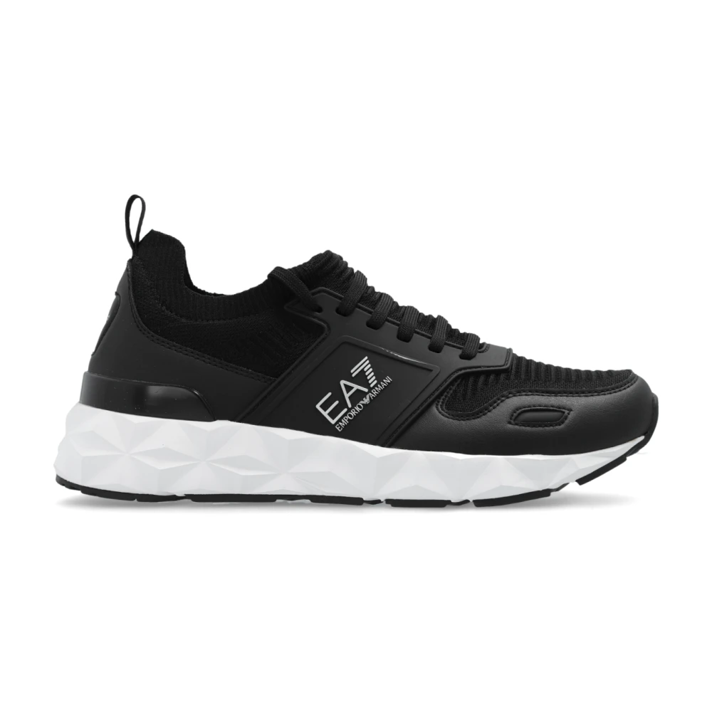 Emporio Armani EA7 Sportskor med logotyp EA7 Black, Dam