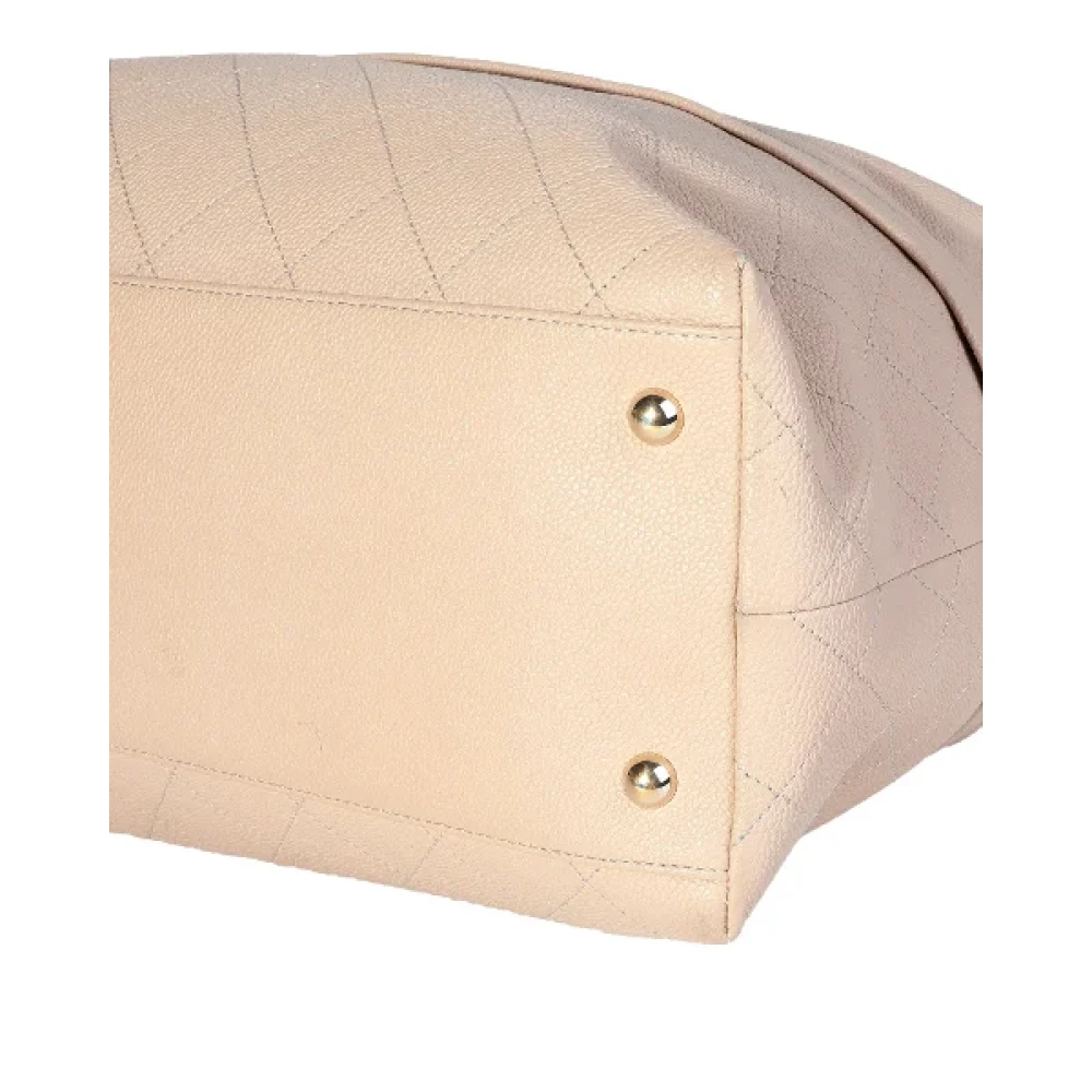 Chanel Vintage Pre-owned Leather chanel-bags Beige Dames