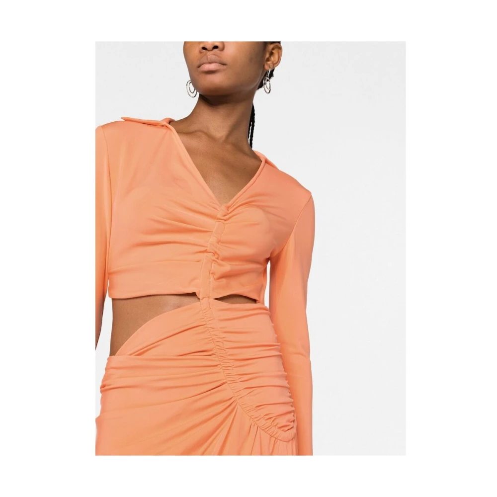 Off White Party Dresses Orange Dames