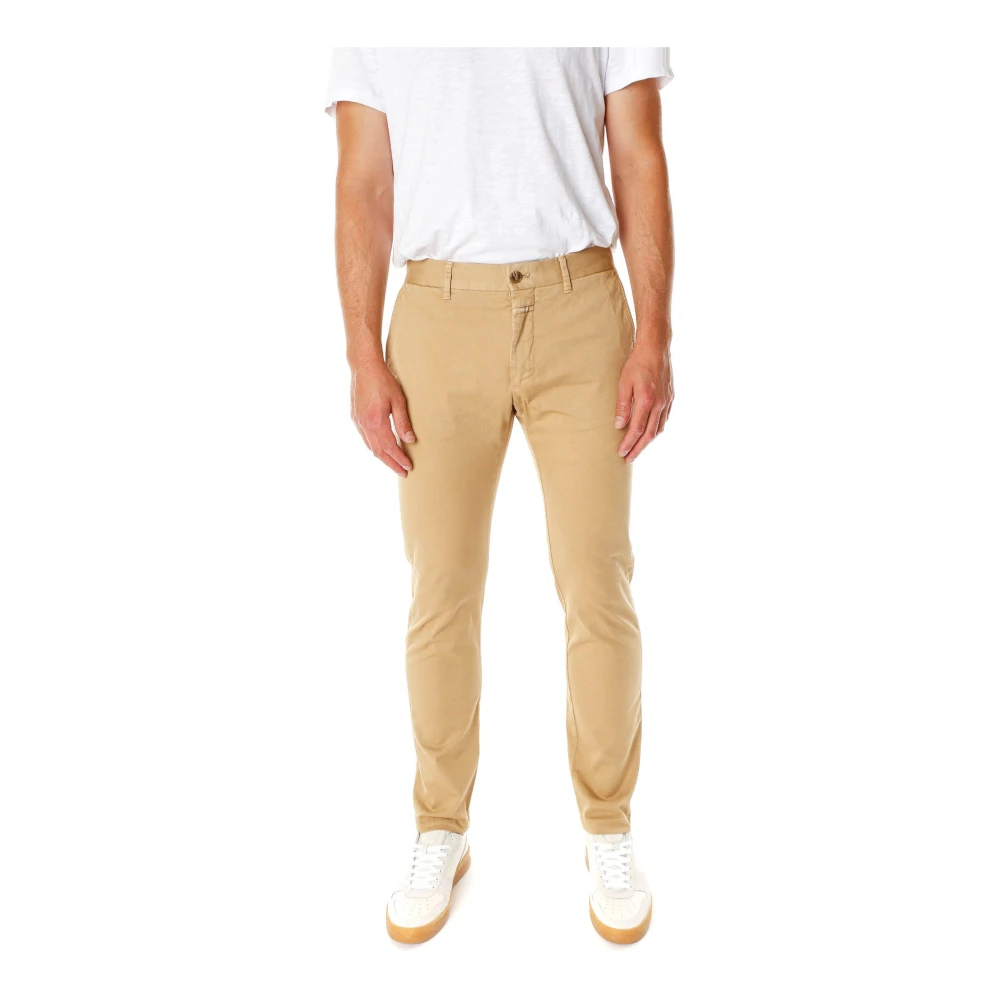 Closed Men's Beige Slim Fit Chino Trousers - Chinos - W36 L34 - Trousers