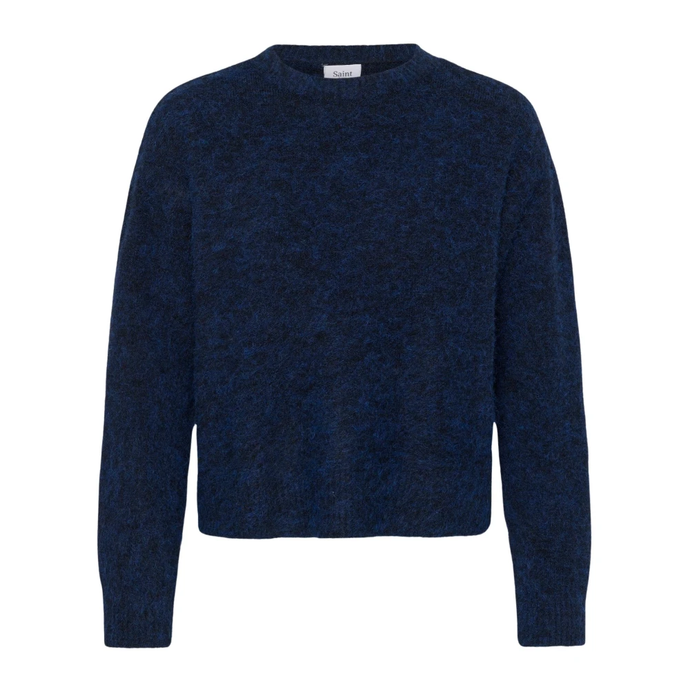 Saint Tropez , Damen, Strickwaren, Blau, L