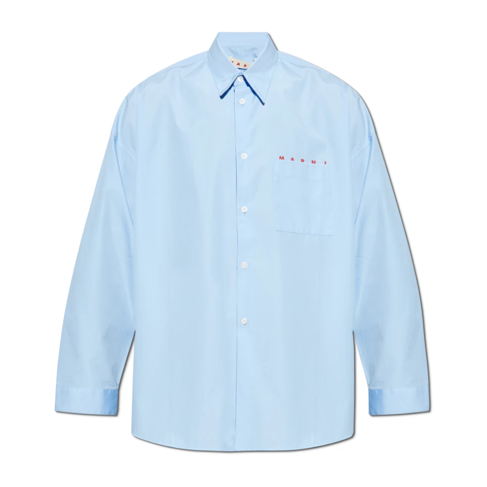 Marni Herren Blau Shirts, Xlgröße: