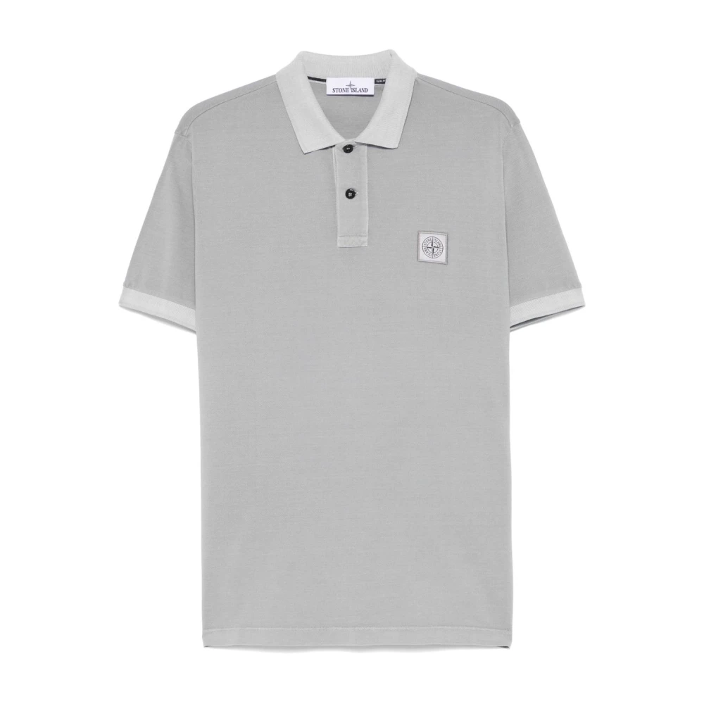 Stone Island Grijze T-shirt voor mannen Ss25 Gray Heren