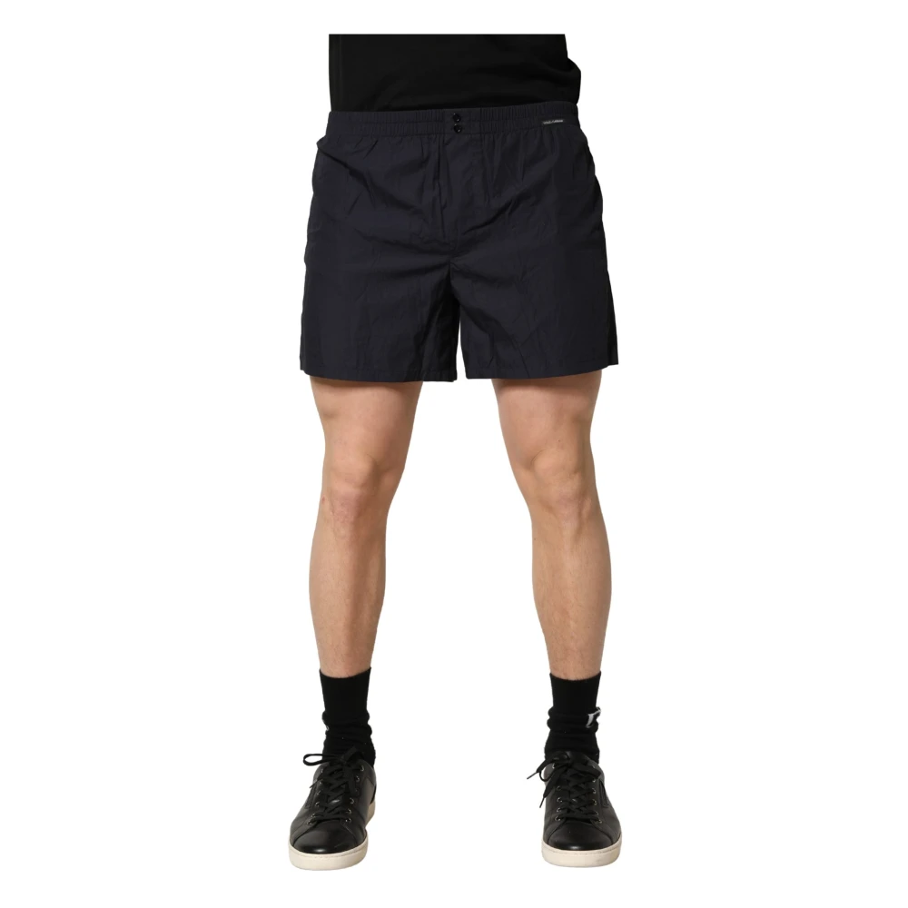 Dolce & Gabbana Men's Black Beachwear, S, Swim Shorts