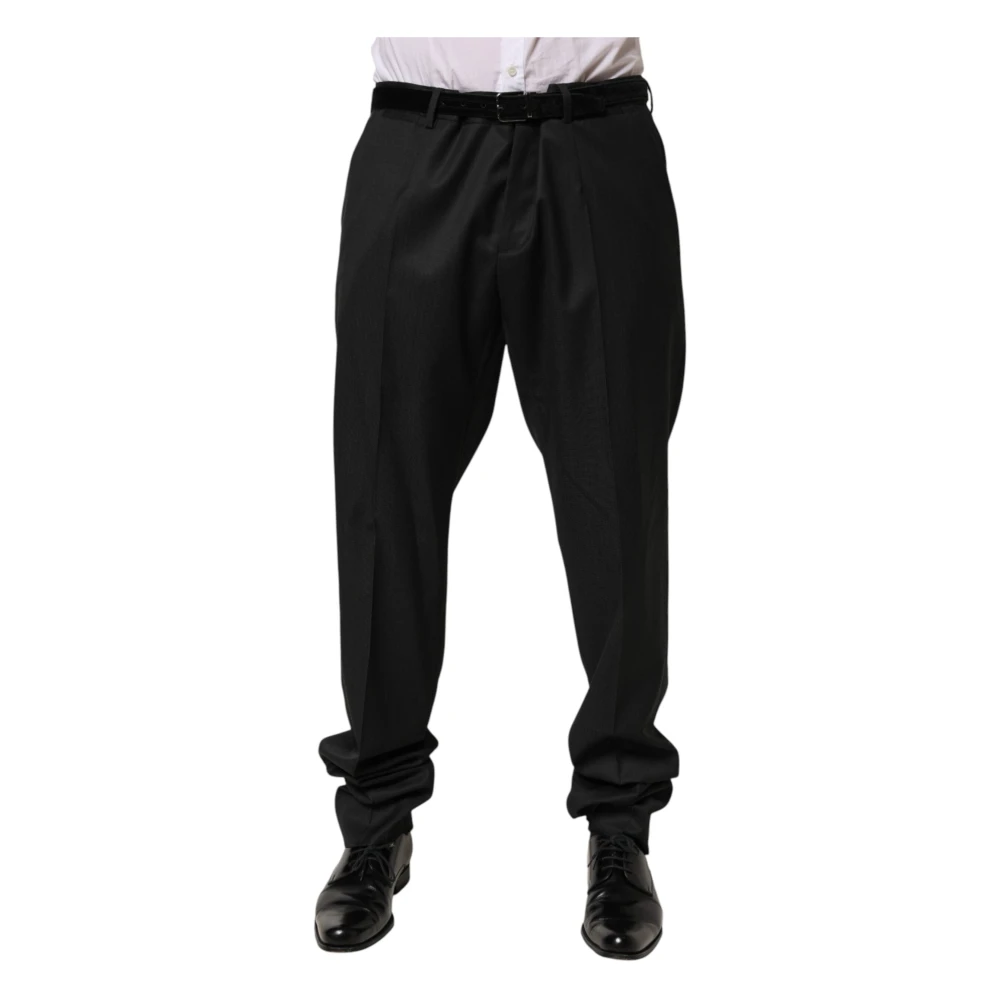 Dolce & Gabbana Men's Black Suit Trousers, 4XL, Dress Trousers