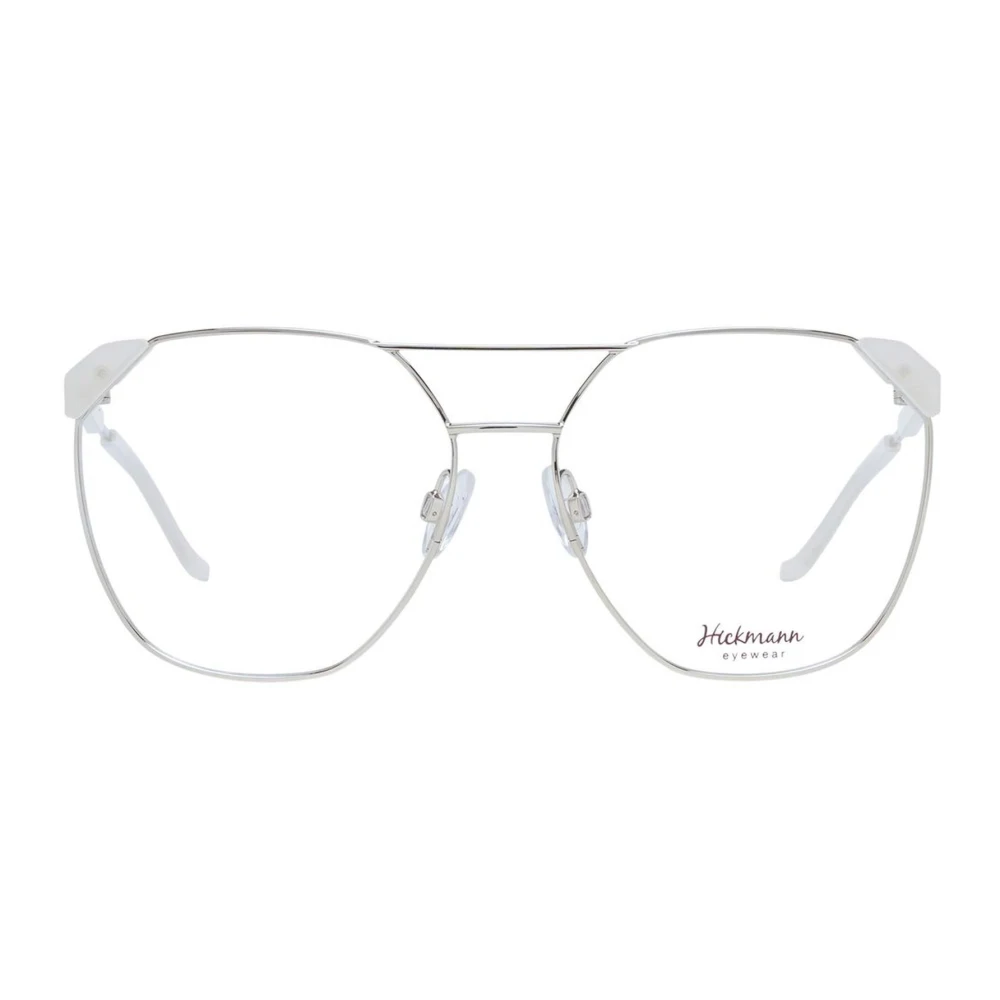 Ana Hickmann Zilveren Vierkante Metalen Optische Frames Gray Dames