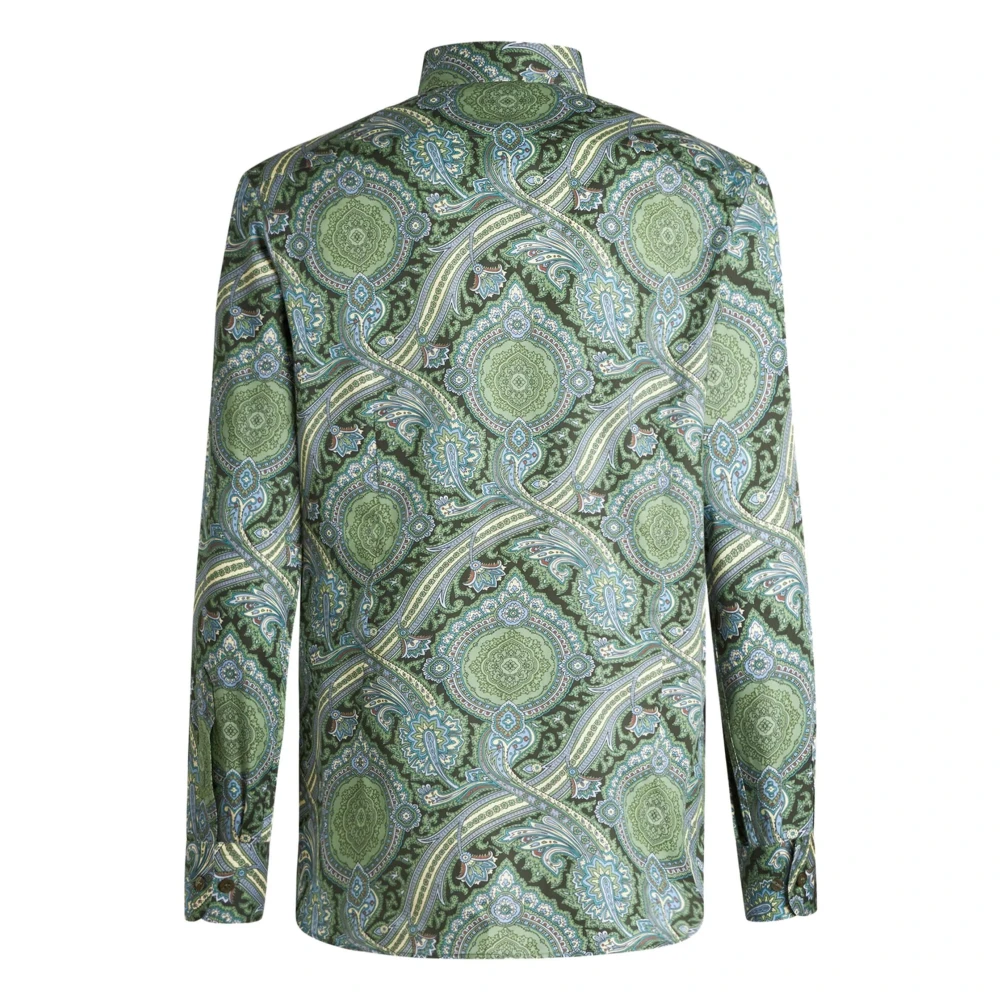 ETRO Casual Paisley Print Lange Mouwen Shirt Multicolor Heren