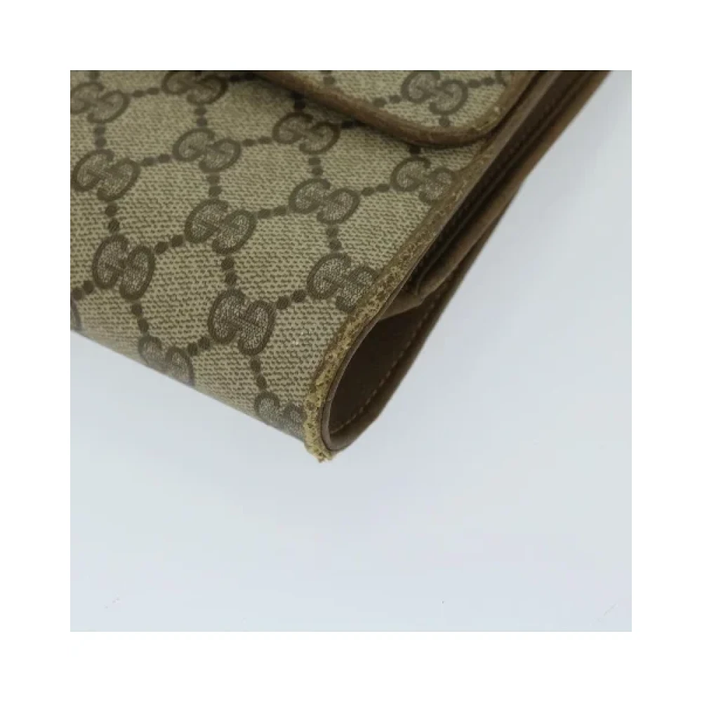 Gucci Vintage Pre-owned Canvas gucci-bags Beige Dames