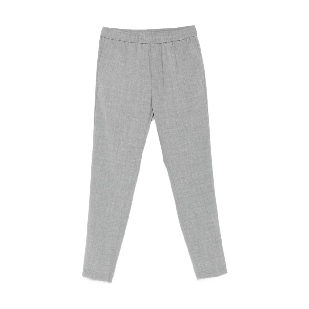 Pmds Gray Slim-Fit Trousers, Male, W33, Steve Trousers