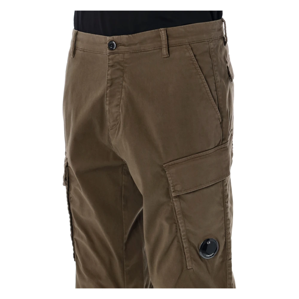 C.P. Company Sateen Cargo Broek Green Heren