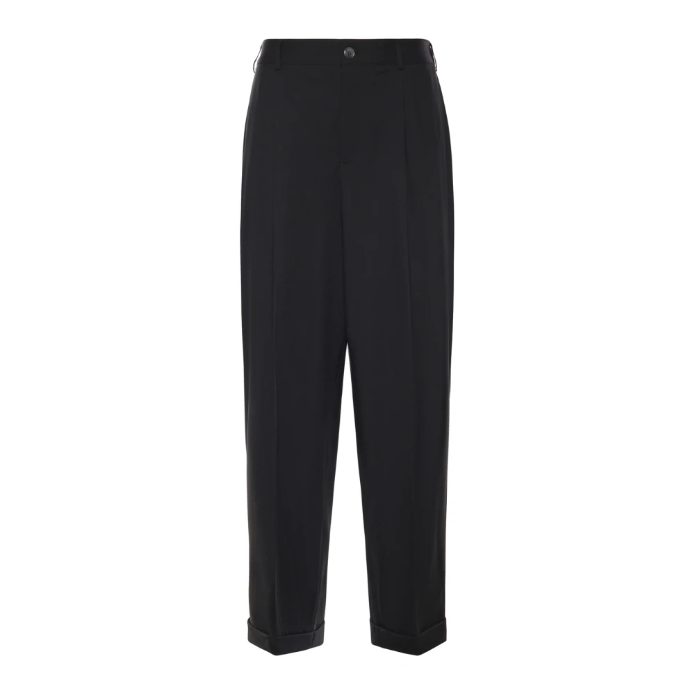 Marni Hombre Negro - Pantalones De Lana Fría - Trousers - M