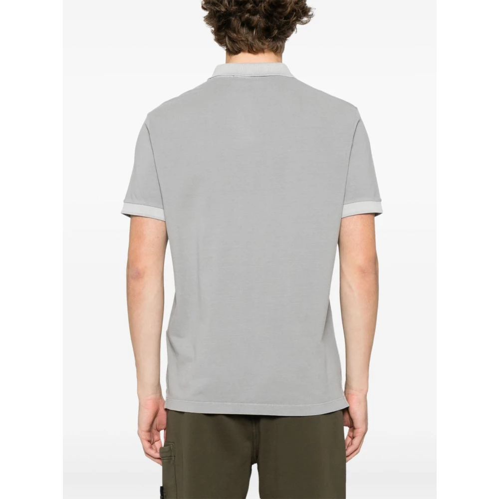 Stone Island Grijze T-shirt voor mannen Ss25 Gray Heren
