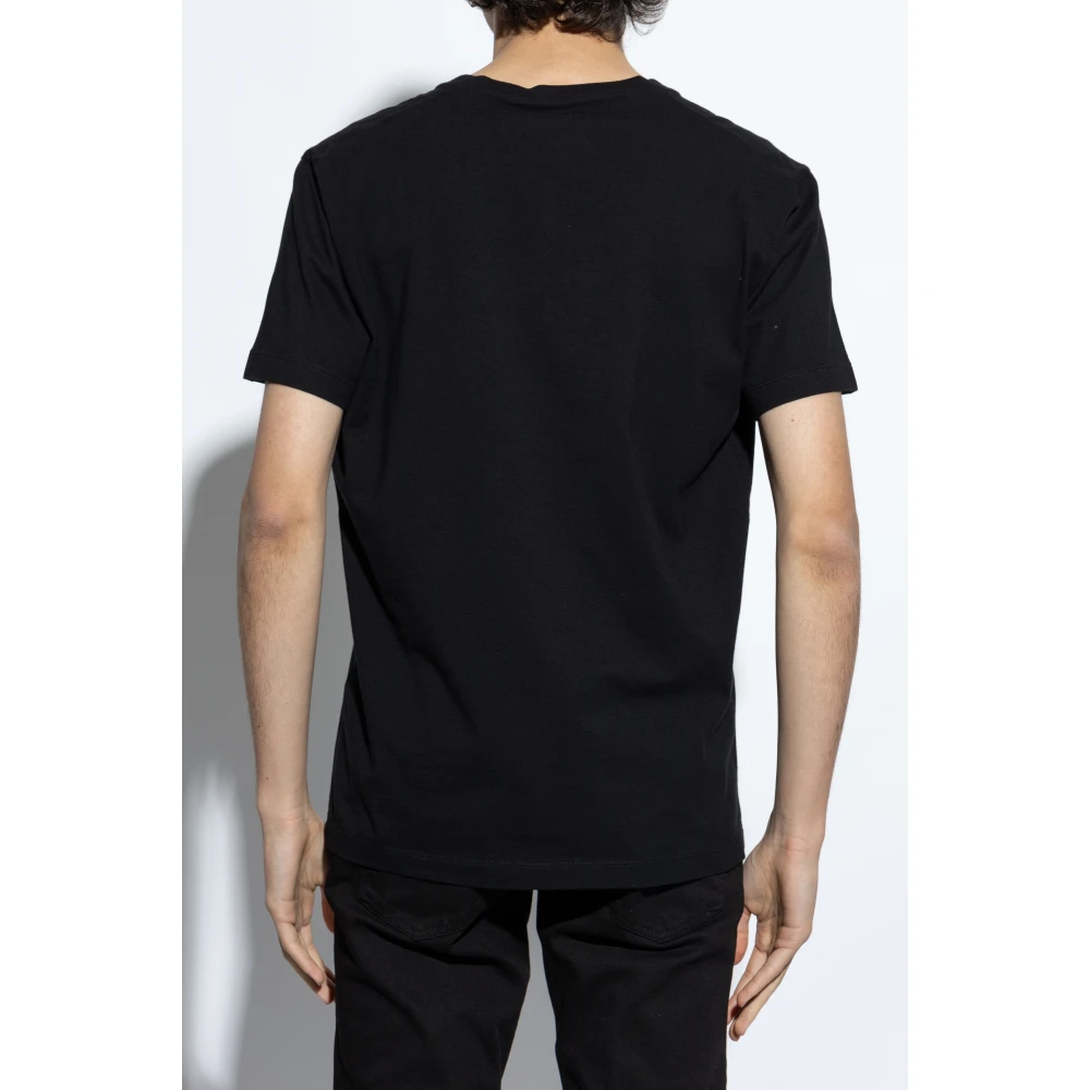 Dsquared2 V-hals T-shirt Black Heren