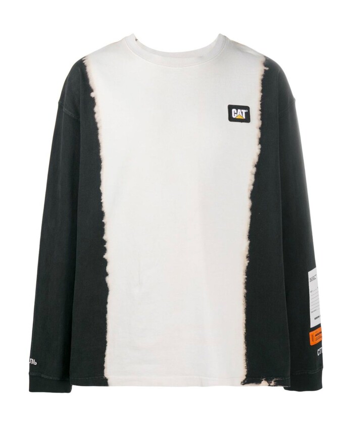 zwart-brushstroke-print-t-shirt