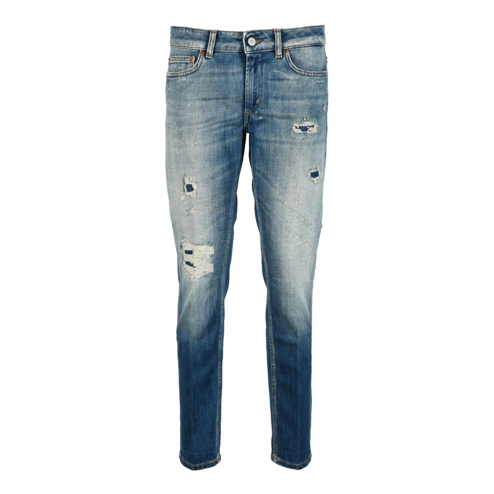 Dondup Monroe Rits Jeans Blue Dames