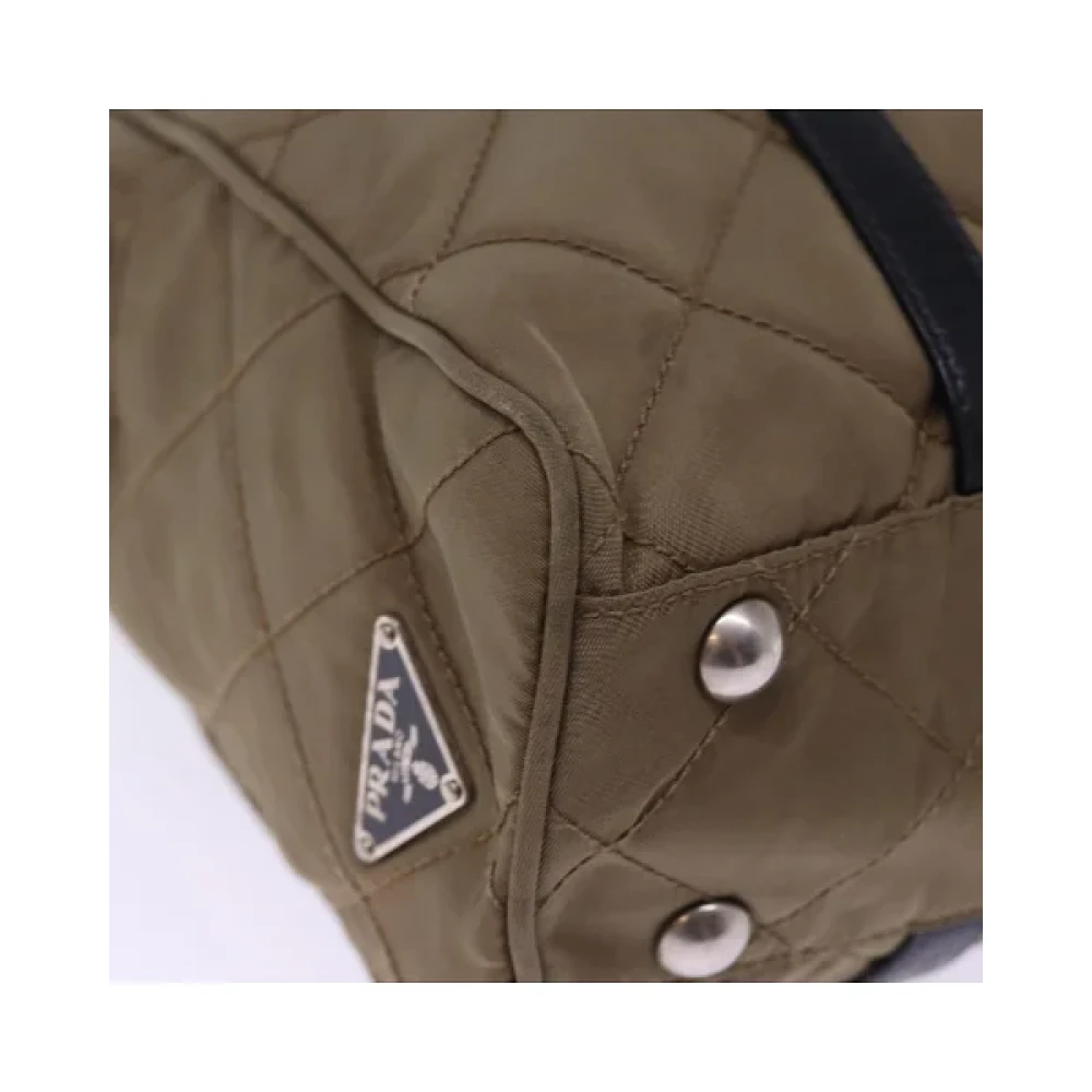 Prada Vintage Pre-owned Nylon prada-bags Brown Dames