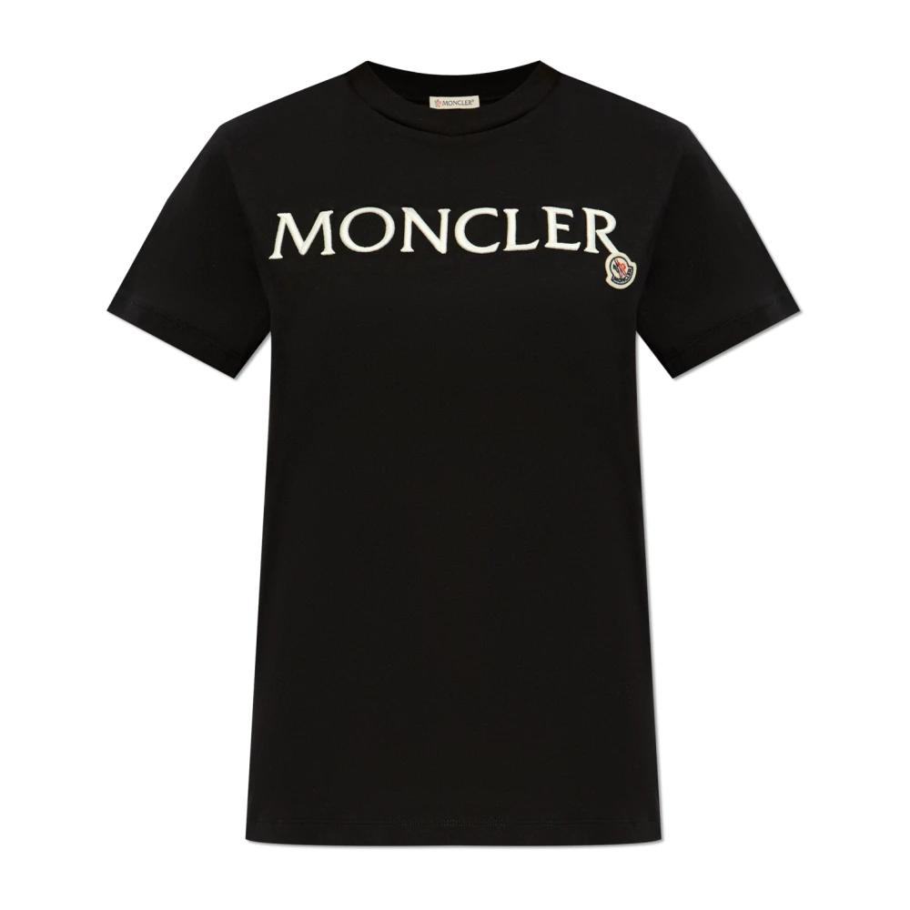 Moncler T-shirt met logo Black Dames