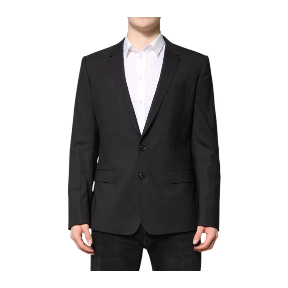 Dolce & Gabbana Dark Gray Slim Fit Blazer - Male - Blazers - Black - Xl - Jackets - Image 3