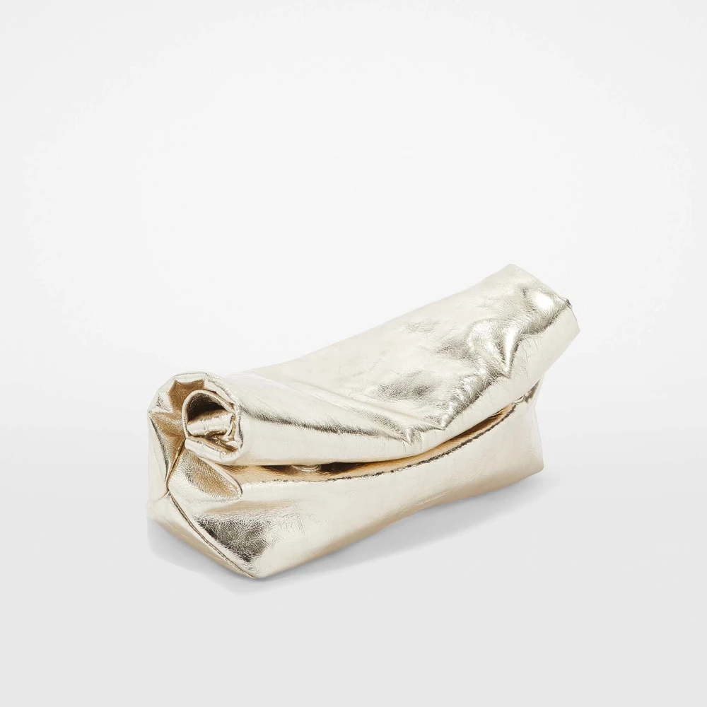 Jil Sander Platina Crossbody Tas Rollup Stijl Gray Heren