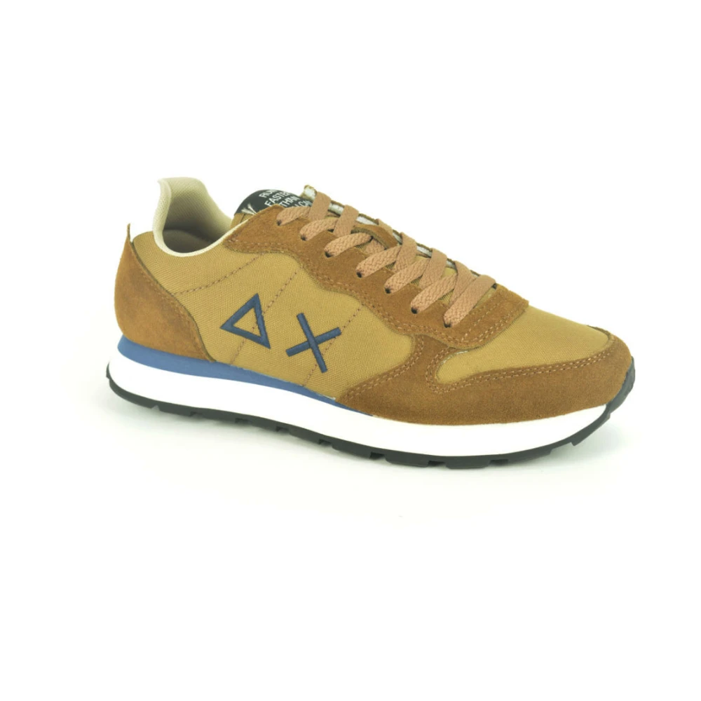 Sun68 Stijlvolle Cognac Runner voor Mannen Heren Schoenen Bruin