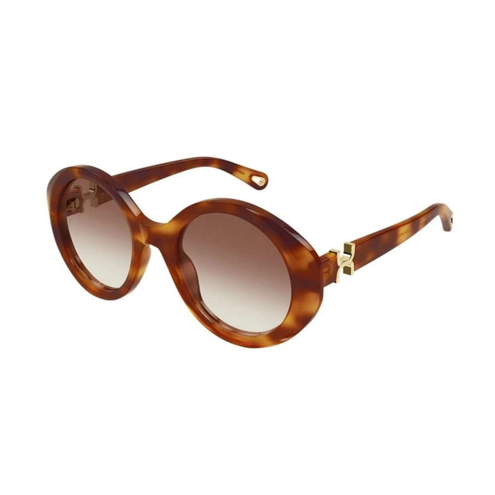 Chloé Women's Brown Sunglasses, 53 Mm, Round Sunglasses