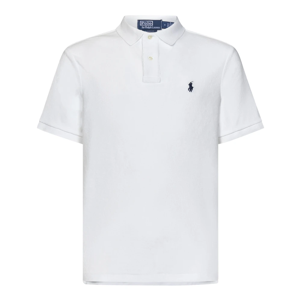 Ralph Lauren Klassieke Polo Shirt Wit Katoenmix White Heren