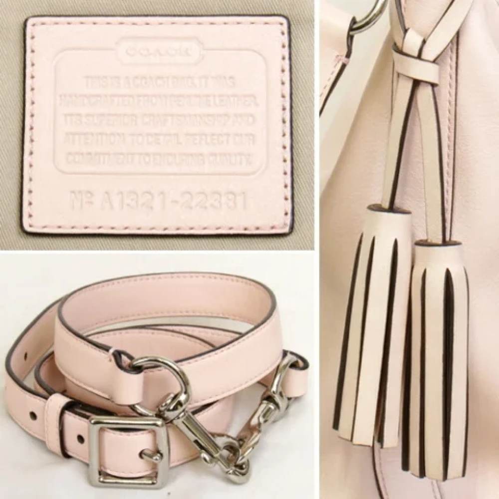 Coach Pre-owned Leather handbags Pink Dames