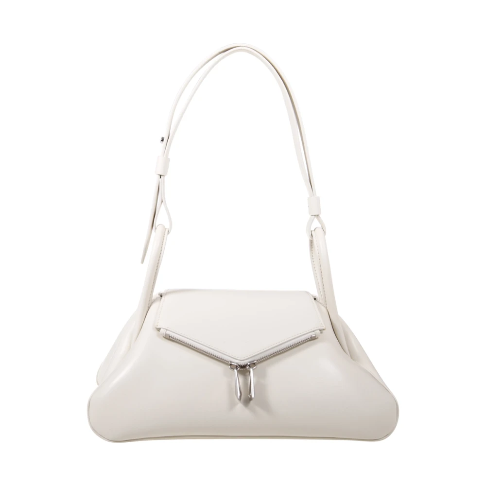 Amina Muaddi Gemini tas White Dames