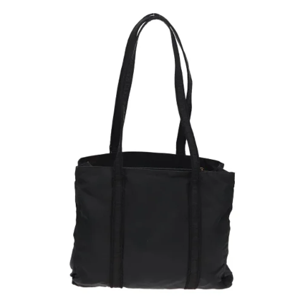 Prada Vintage Pre-owned Leather handbags Gray Dames