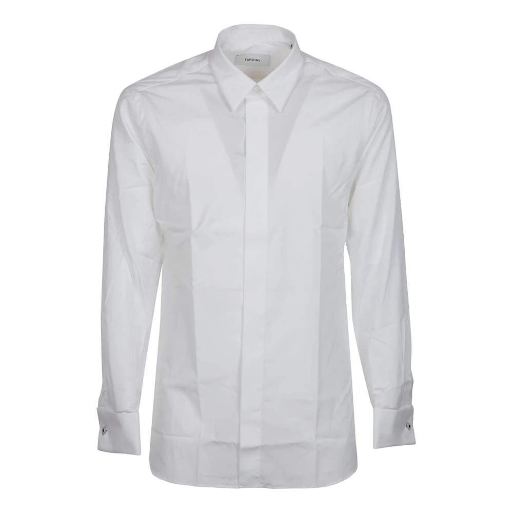 Lardini Klassieke Lange Mouw Shirt White Heren