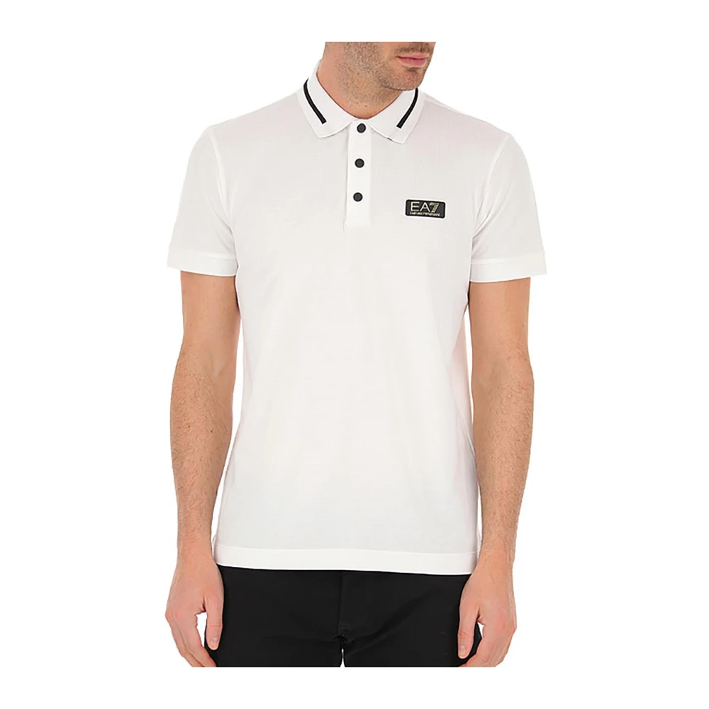 Emporio Armani EA7 Polo Shirts White, Herr