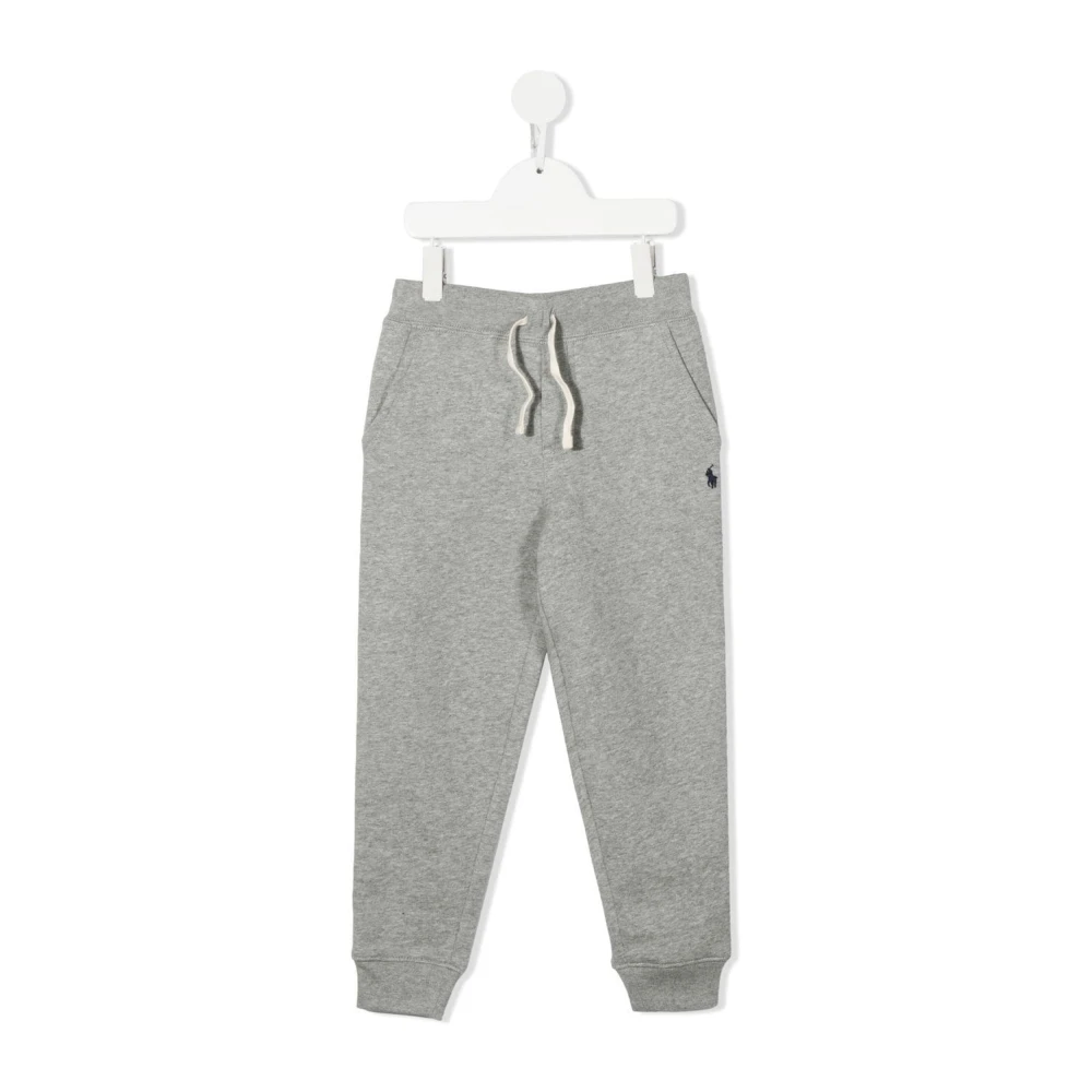 Polo Ralph Lauren Men's Gray Sweatpants With Polo Pony Motif