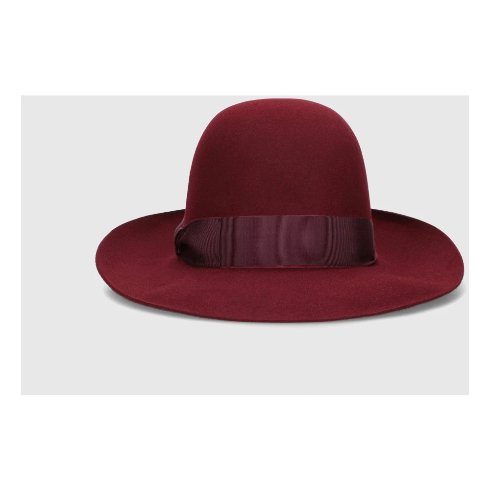 Borsalino Eleonora Hoed met Twisted Hat Band Red Dames