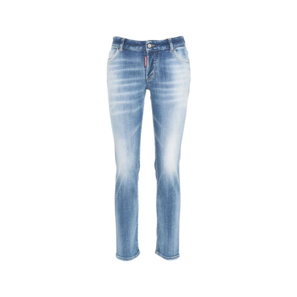 Dsquared2 Blauwe Skinny Jeans Verhoog Garderobe Stijl Blue Dames