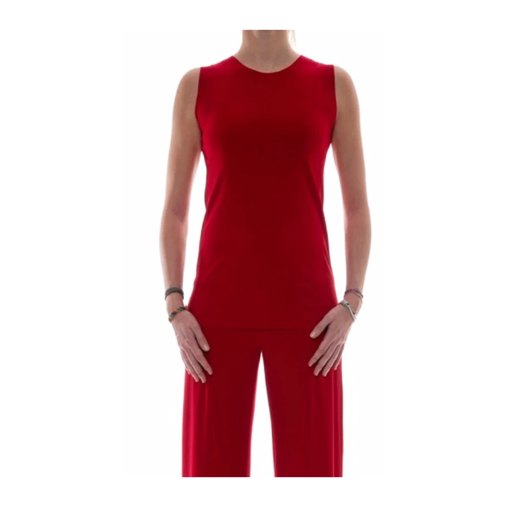 Norma Kamali Rode Stijlvolle Jurk Red Dames