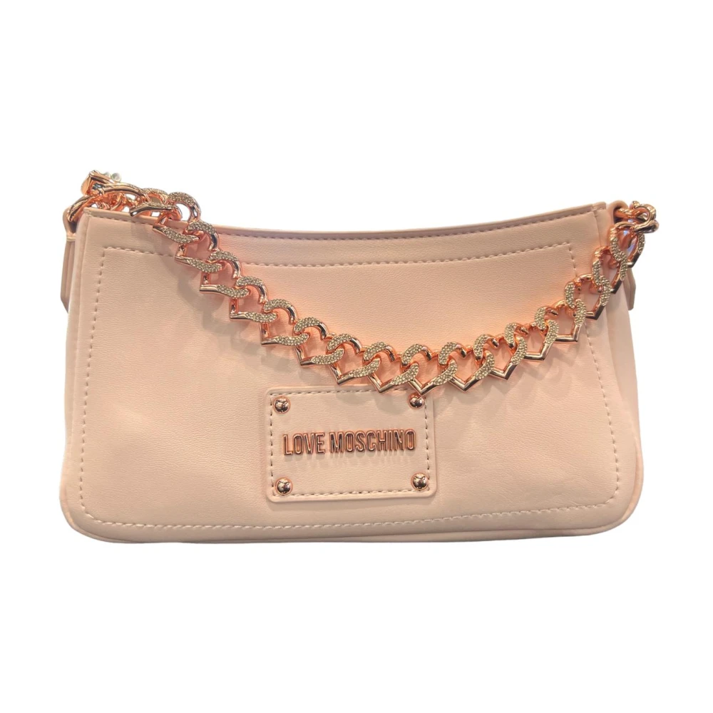 Love Moschino Stijlvolle PU Tas Pink Dames