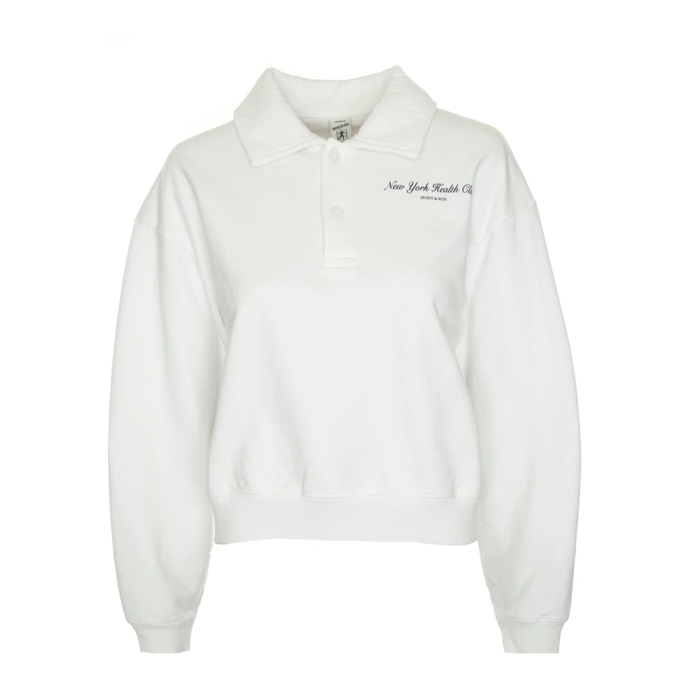 Sporty & Rich NY Health Club Sweatshirt White Dames