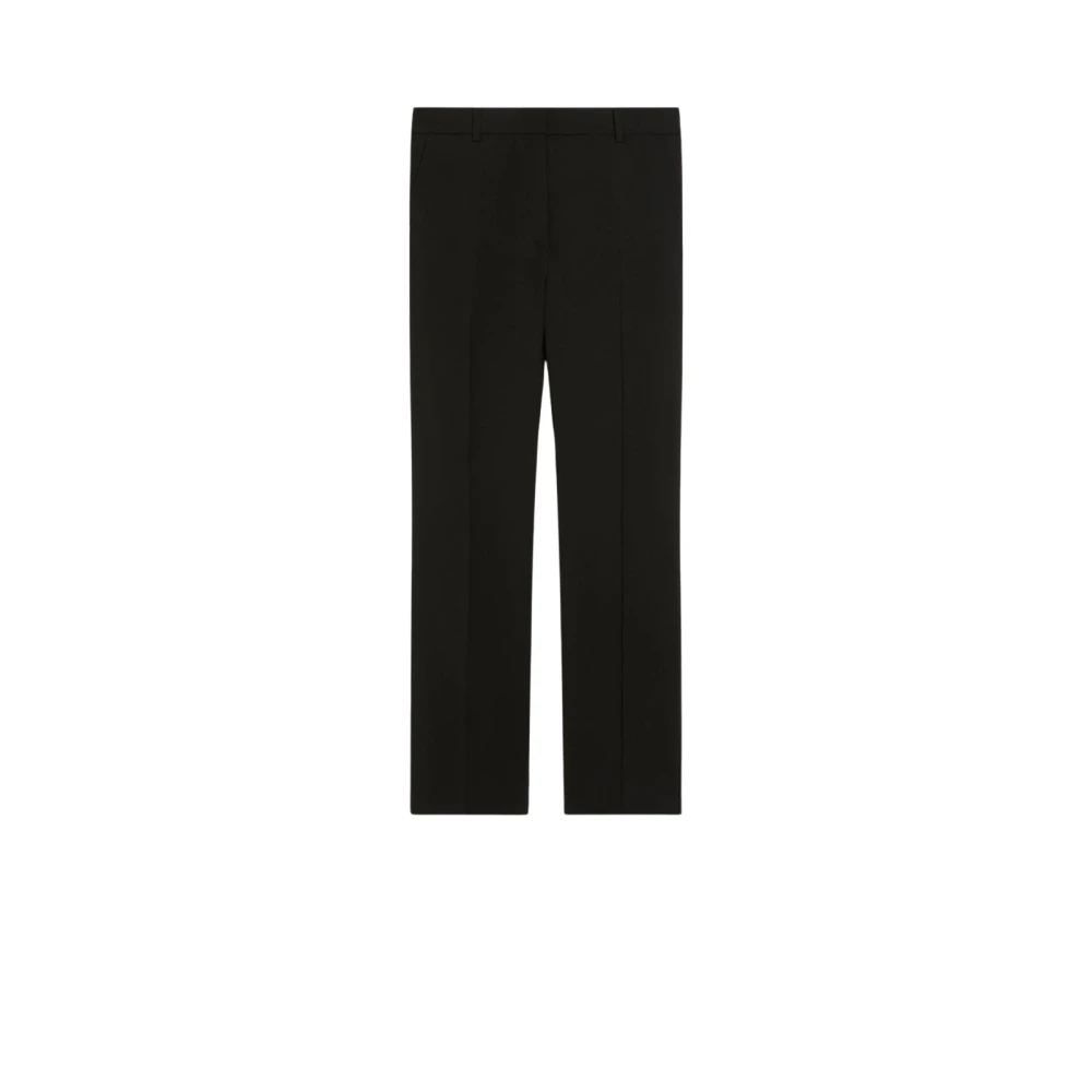 Max Mara Weekend Tijdloze Sigarettenbroek met Details Black Dames